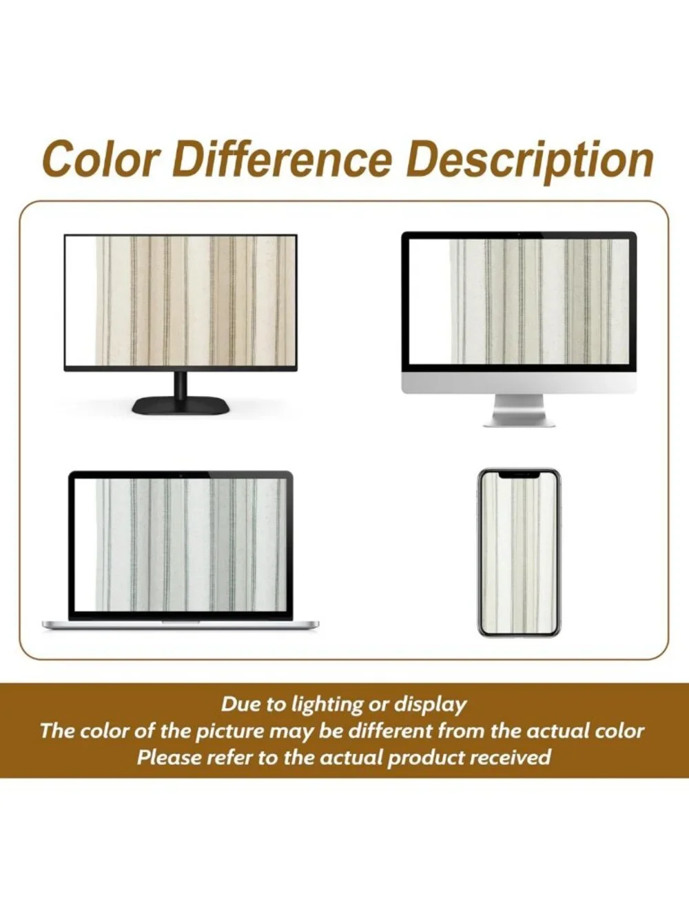 Farmhouse Striped Blackout Curtains 84